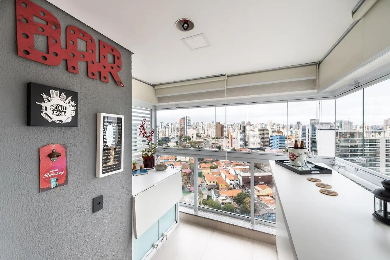 Apartment Homelike Faria Lima: Urban Oasis with City Views and Pool Sao Paulo