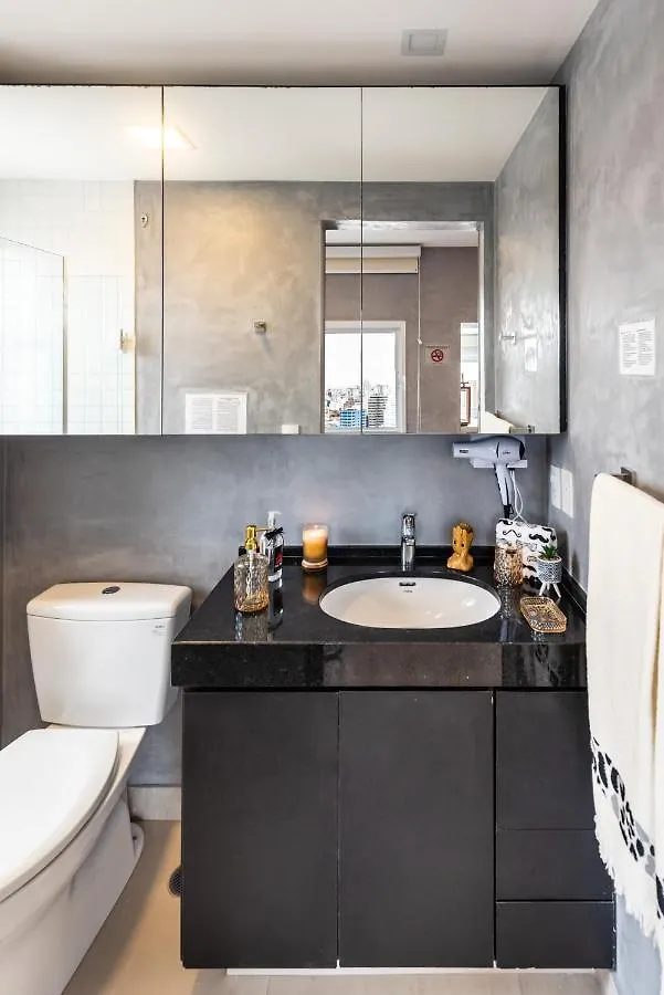 Apartment Homelike Faria Lima: Urban Oasis with City Views and Pool Sao Paulo