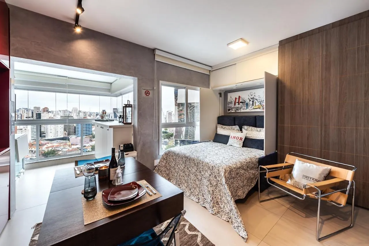 Homelike Faria Lima: Urban Oasis with City Views and Pool Sao Paulo